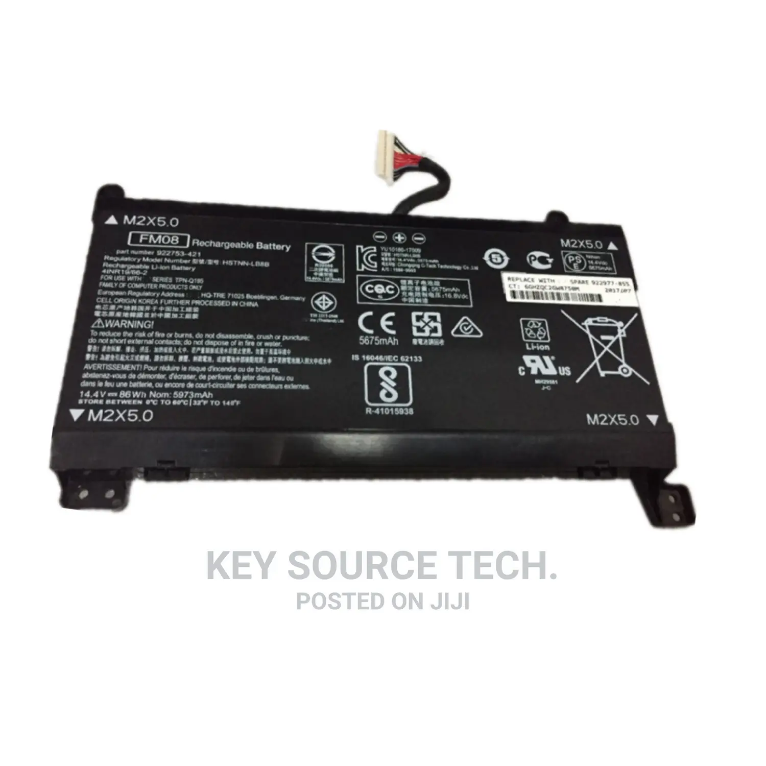 Fm08 Battery 16pins for Hp Omen 17-An008ca 17-An013tx 17-An014tx 17-