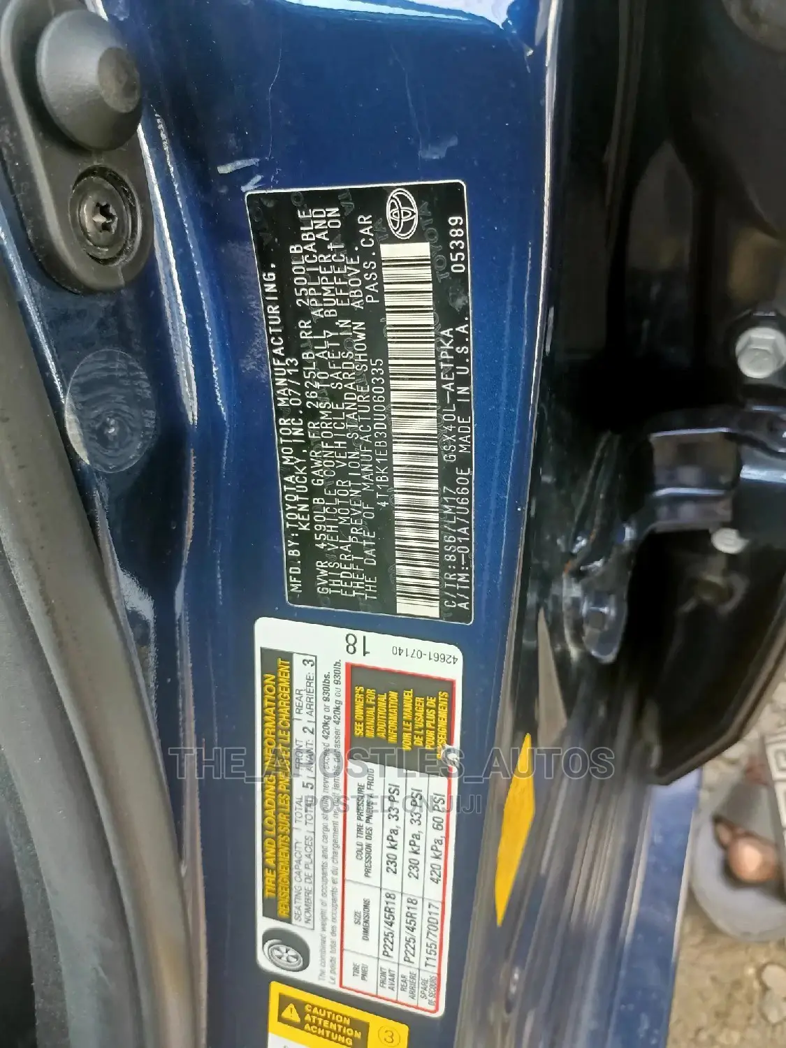 Toyota Avalon 2014 Blue