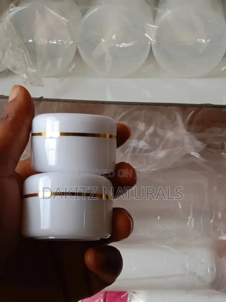 Face Cream Container Gold/Silver Line 30ml (1dozen)