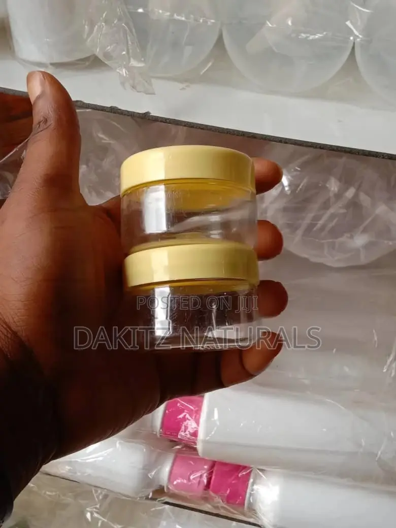 Face Cream Container 50ml Yellow Cover (1dozen)