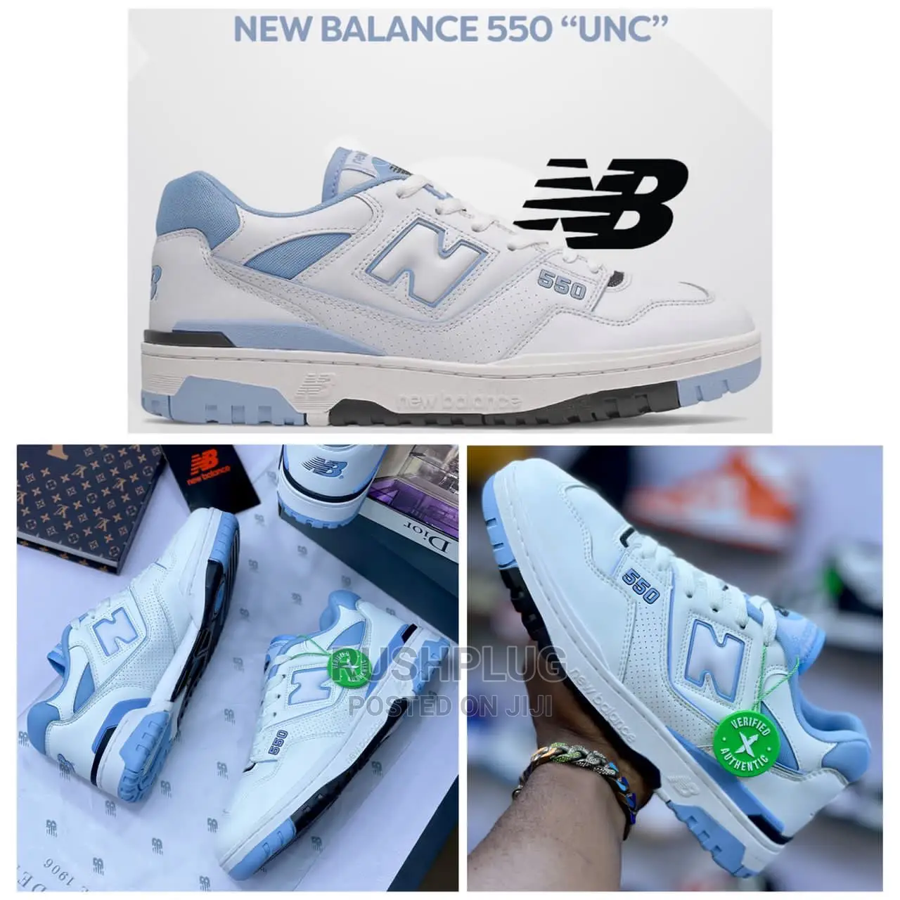 NEW BALANCE 550 UNC ‘ WHITE University / Pale / Carolina
