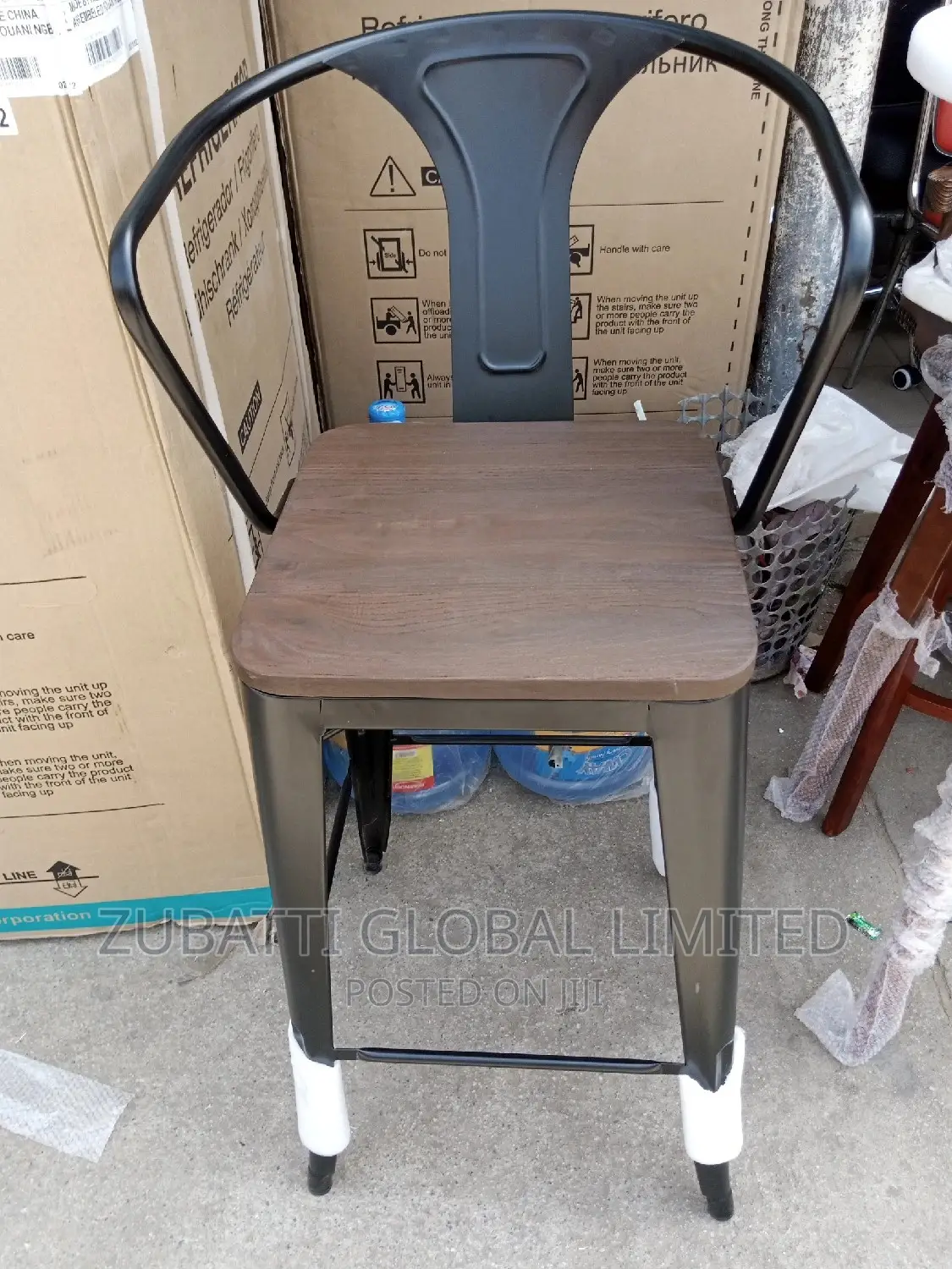 Metal Wooden Barstool