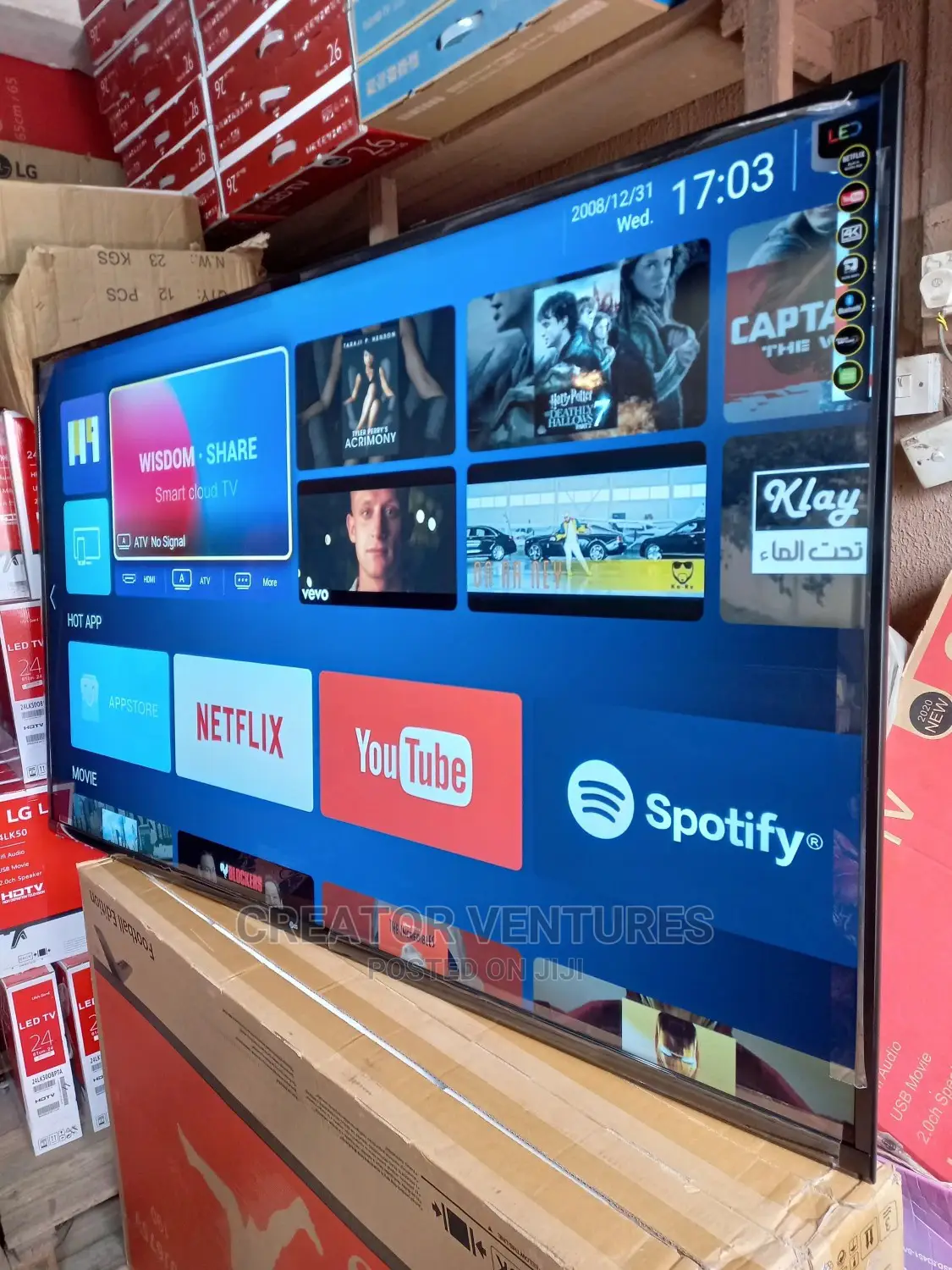 LG 86"Smart Android TV,NETFLIX,PLAYSTORE,BLUETOOTH,USB,2024