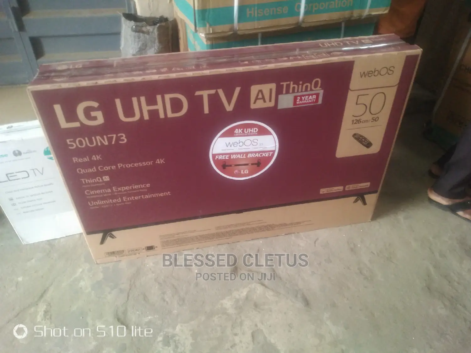50" 4K LG Uhd TV Al Thinq 2 Years Warranty