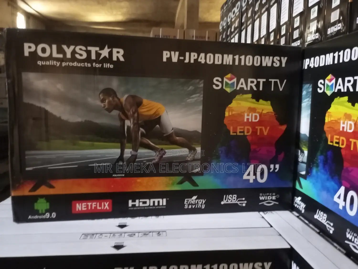 Polystar 40 Inches Smart LED Tv 4k