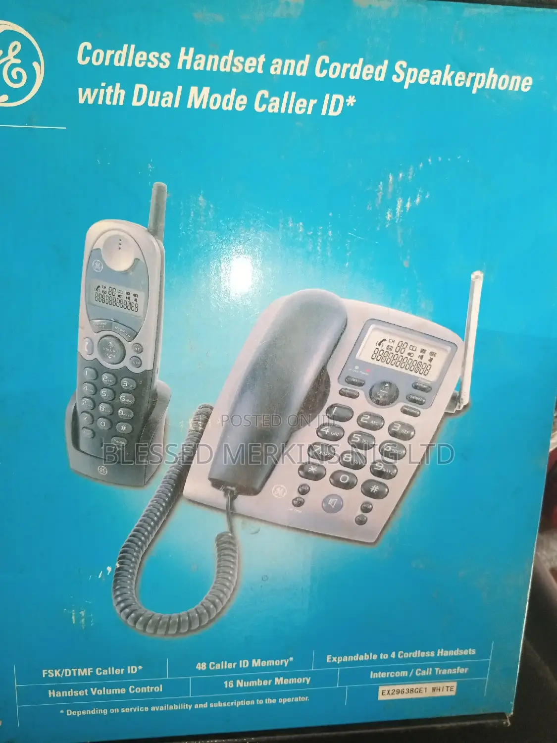 GE CORDLESS HANDSET and Corded Speakerphone