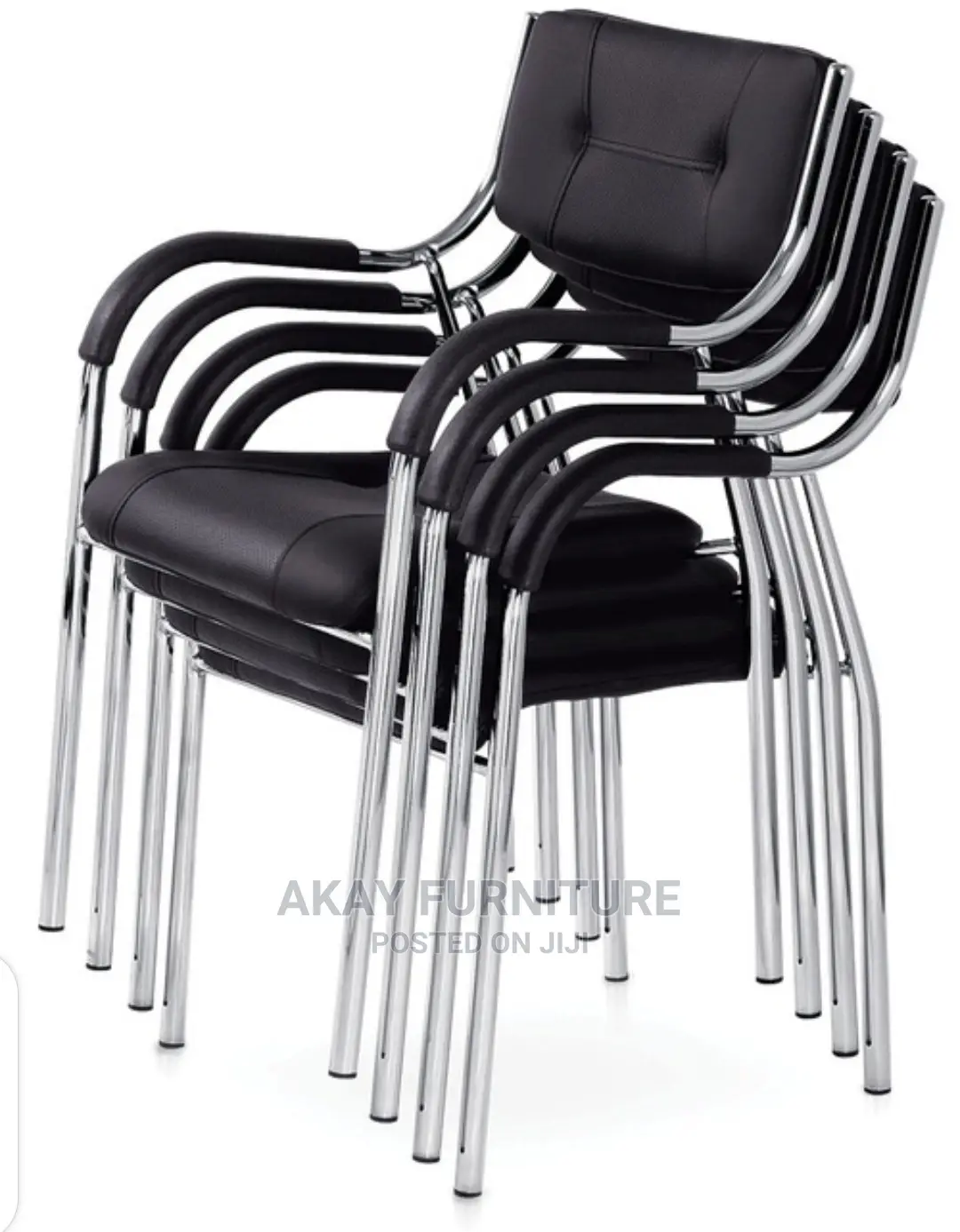 Leather 4 Legs Chair
