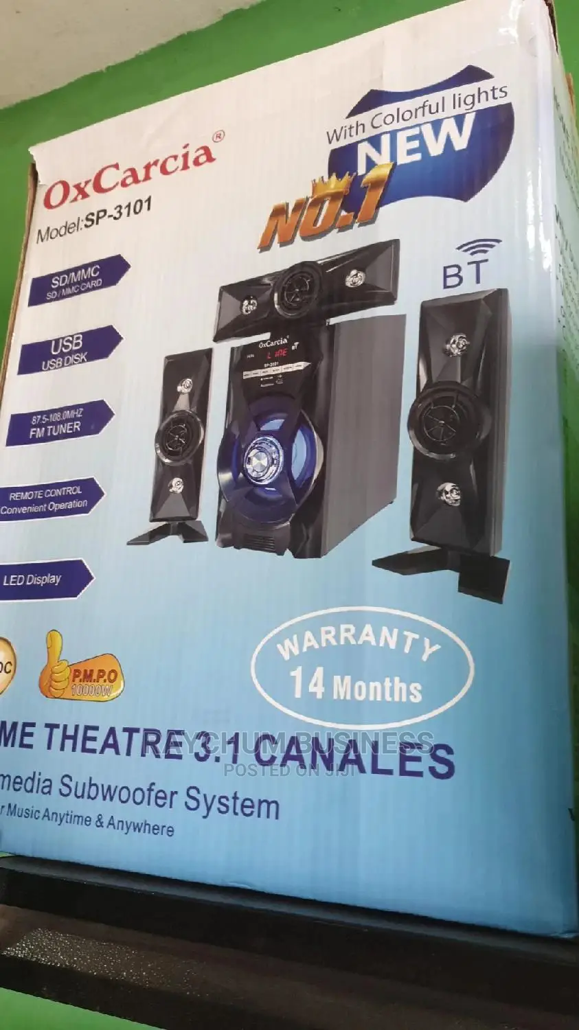 Oxcarcia Home Theater 3.1chinal With Remote