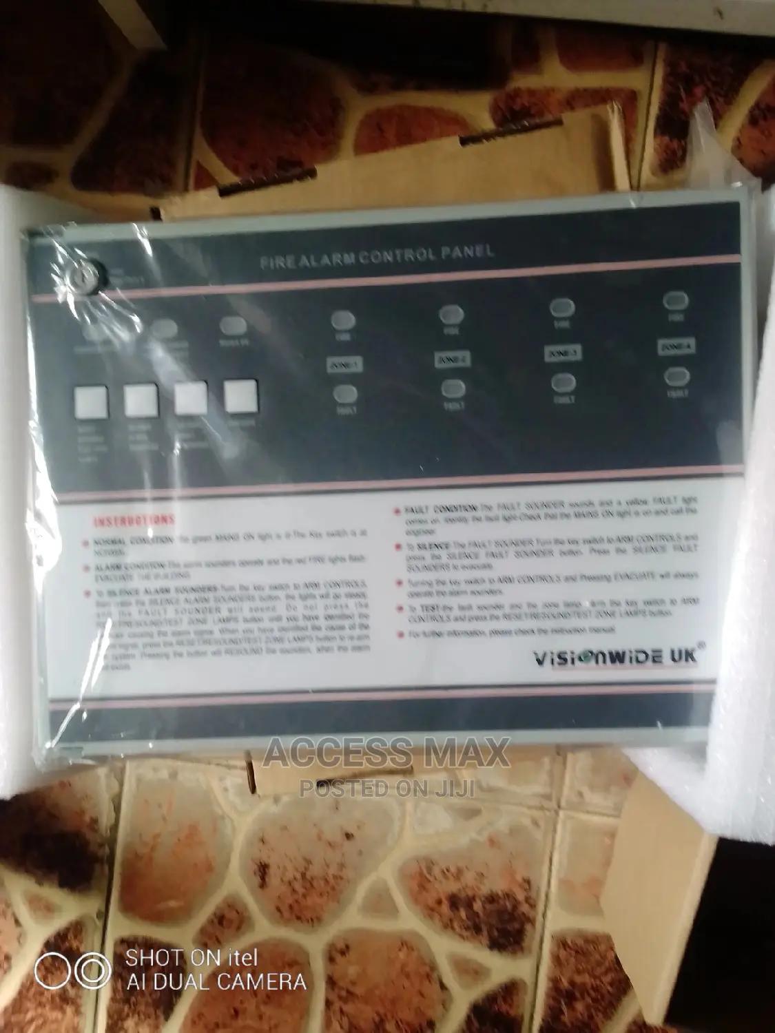 2 Zone Fire Alarm Panel (Vision Wide UK)