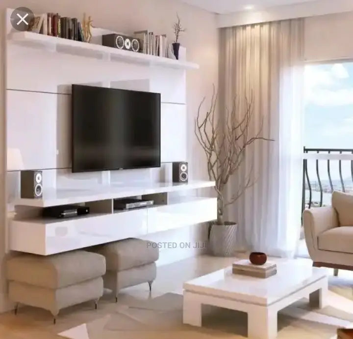 Hangable Wall Tv Stand Executive - White