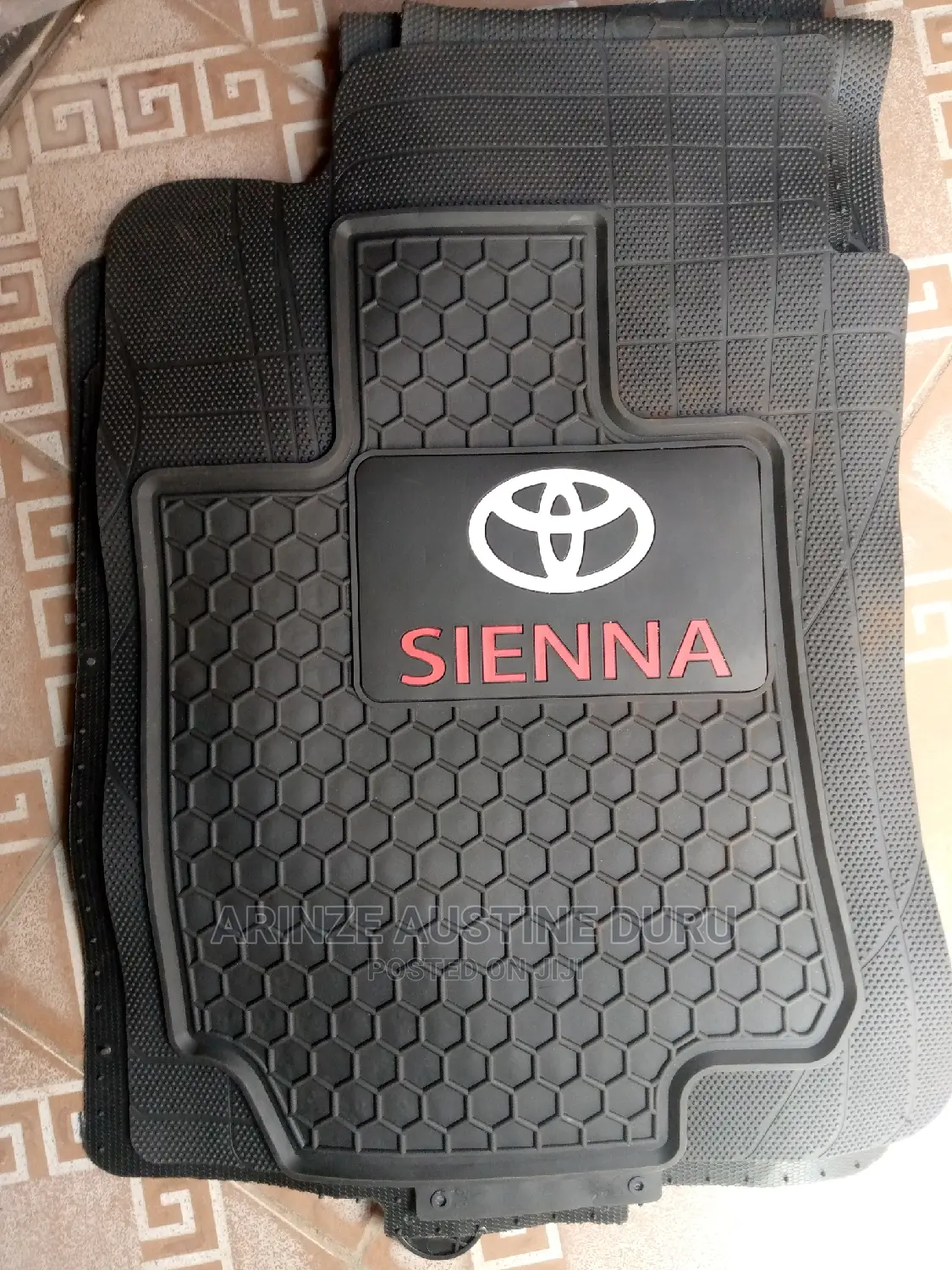 Sienna Footmat Black Rubber