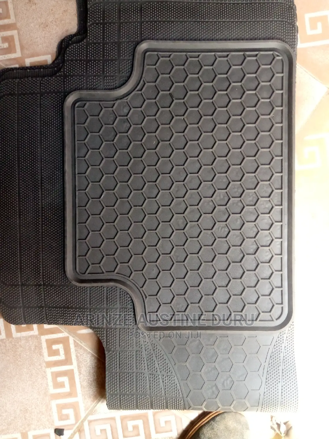 Sienna Footmat Black Rubber