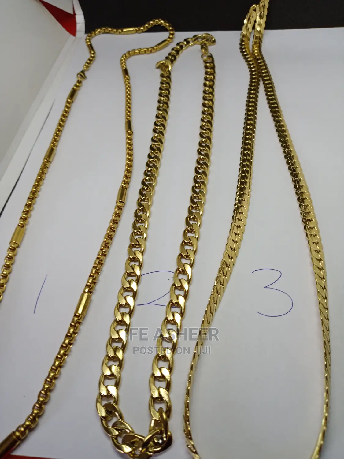 Men's Fashion Neck Chain 0110 - Gold