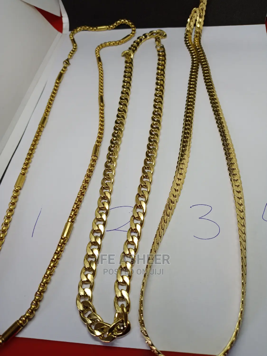 Men's Fashion Neck Chain 0110 - Gold