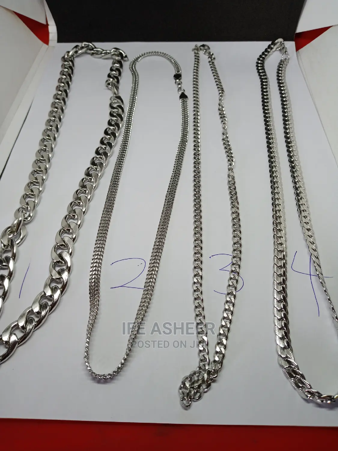 Men's Fashion Neck Chain 0110 - Silver