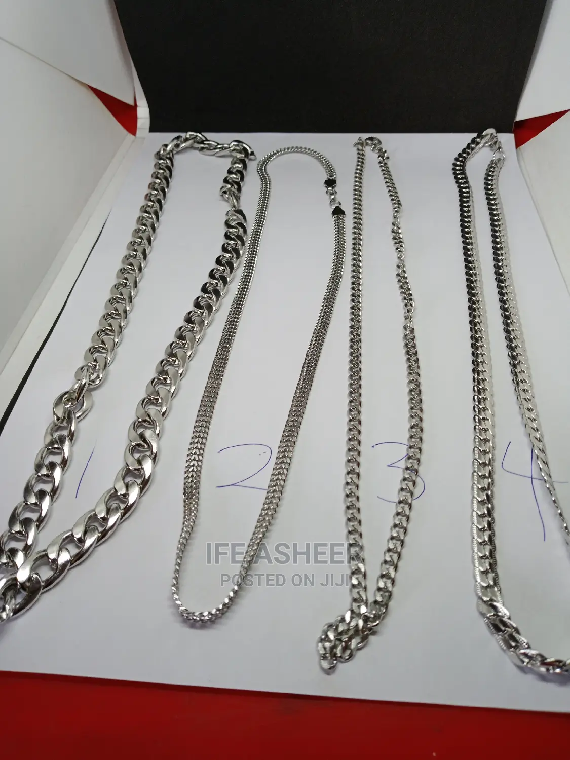 Men's Fashion Neck Chain 0110 - Silver
