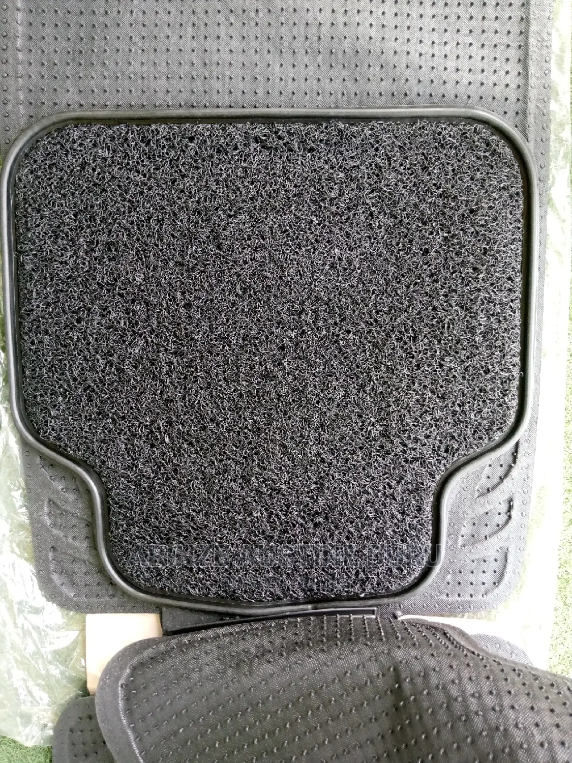 Black Floor Mat With Rug Foreign