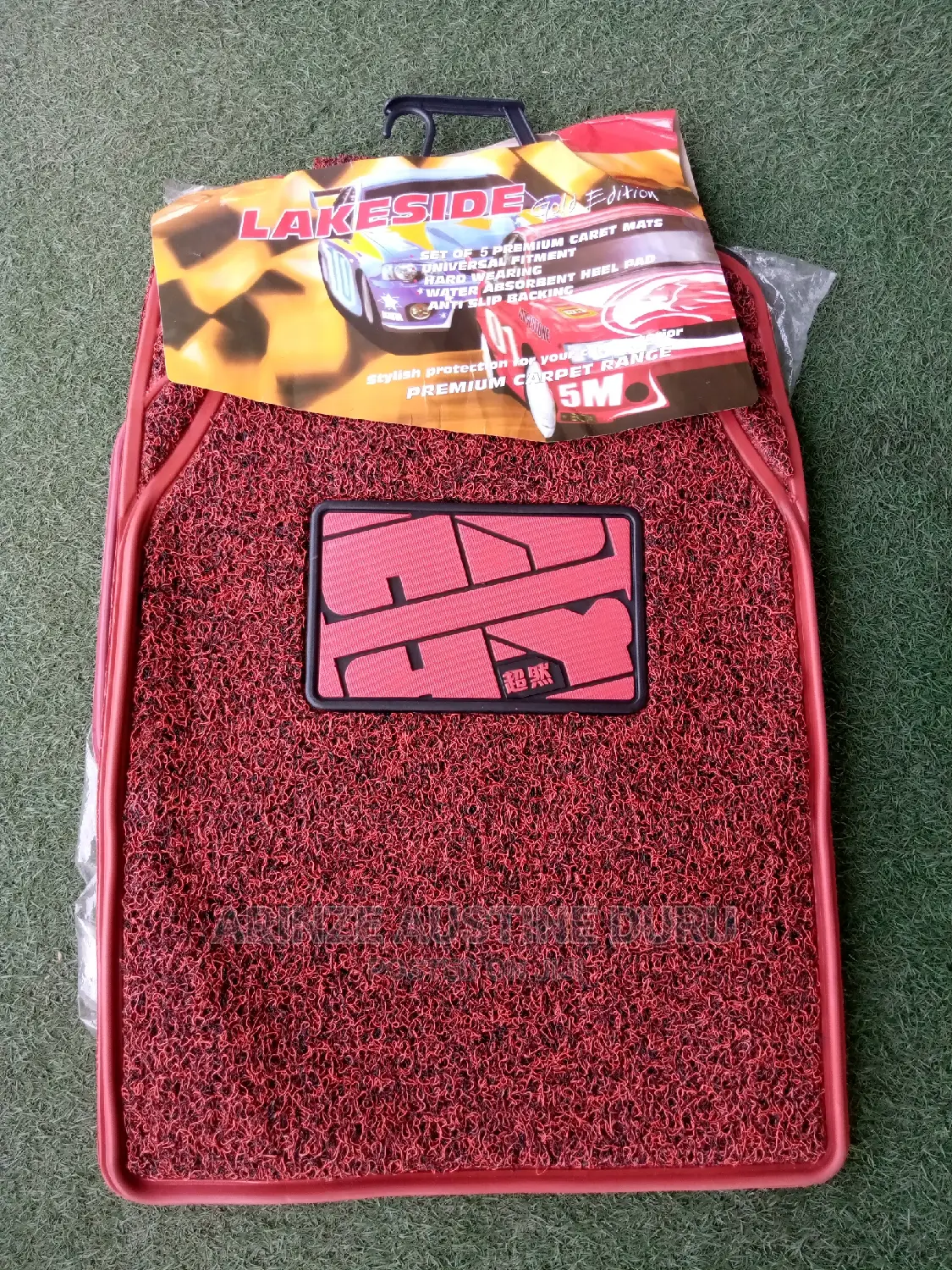 Red Original Rubber Rug Mat