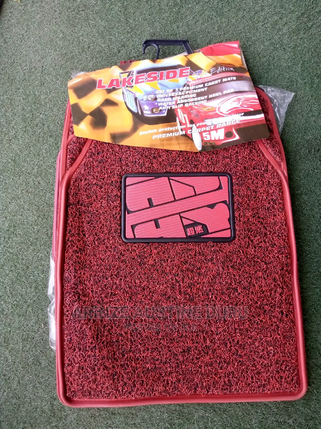 Red Original Rubber Rug Mat