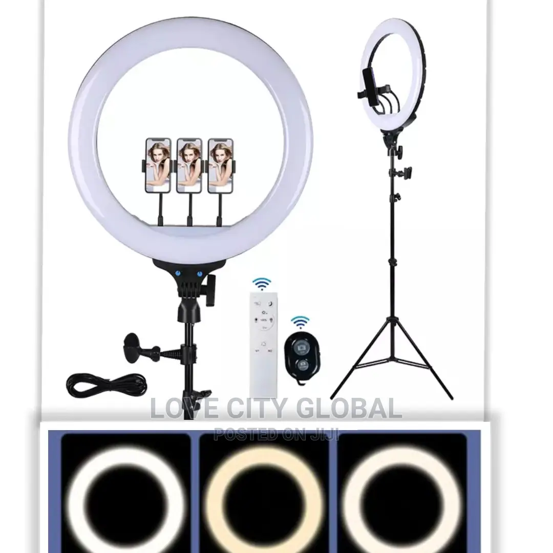 18 Inches Ringlight, Stand, Remote, Bluetooth Shuttle Selfie