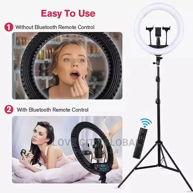 18 Inches Ringlight, Stand, Remote, Bluetooth Shuttle Selfie