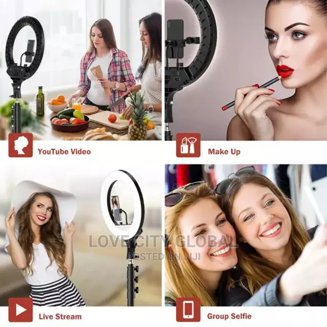 18 Inches Ringlight, Stand, Remote, Bluetooth Shuttle Selfie