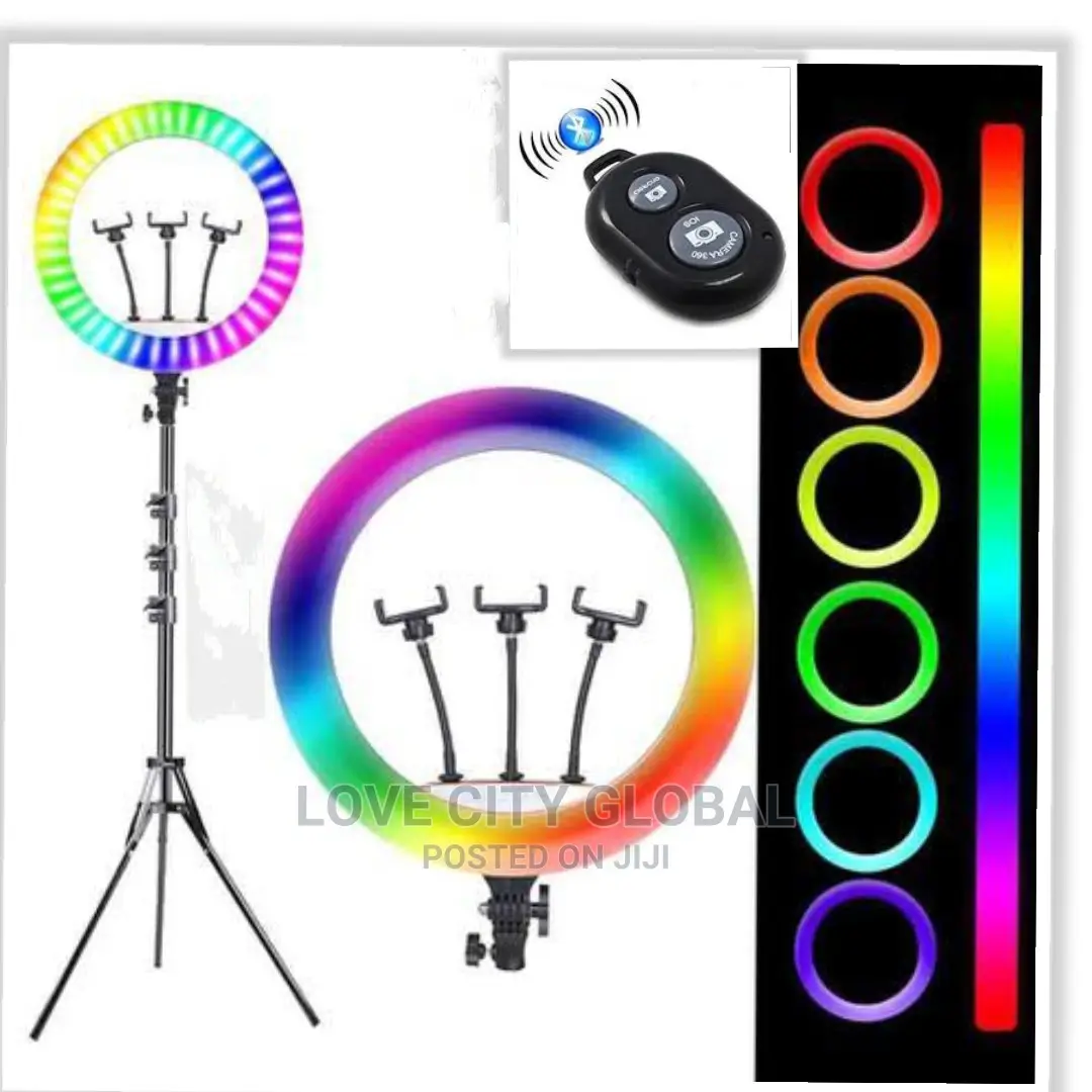13" RGB Ringlight With Stand, Remote, Bluetooth Shuttle