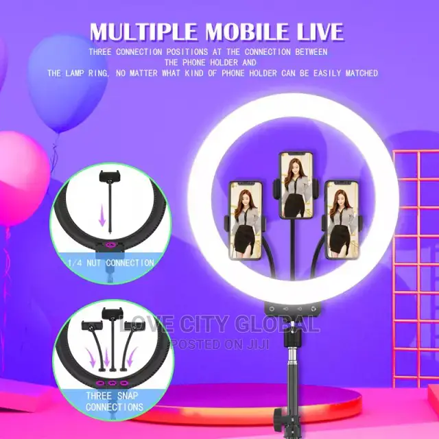 36cm 14inches RGB Ringlight, Stand, Remote,Bluetooth Shuttle