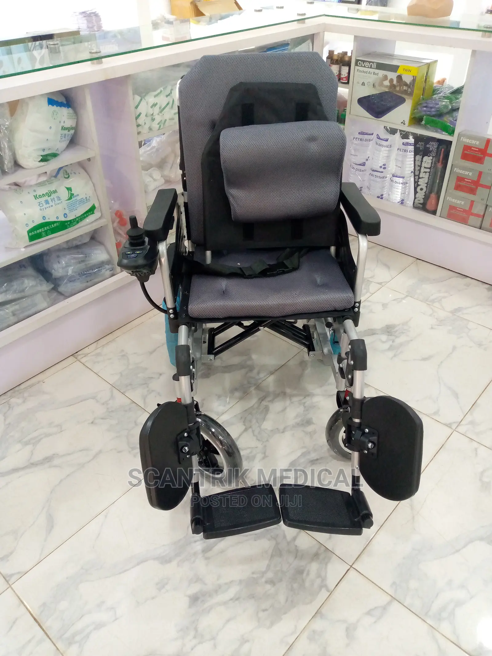 Electric Wheelchair With Headrest