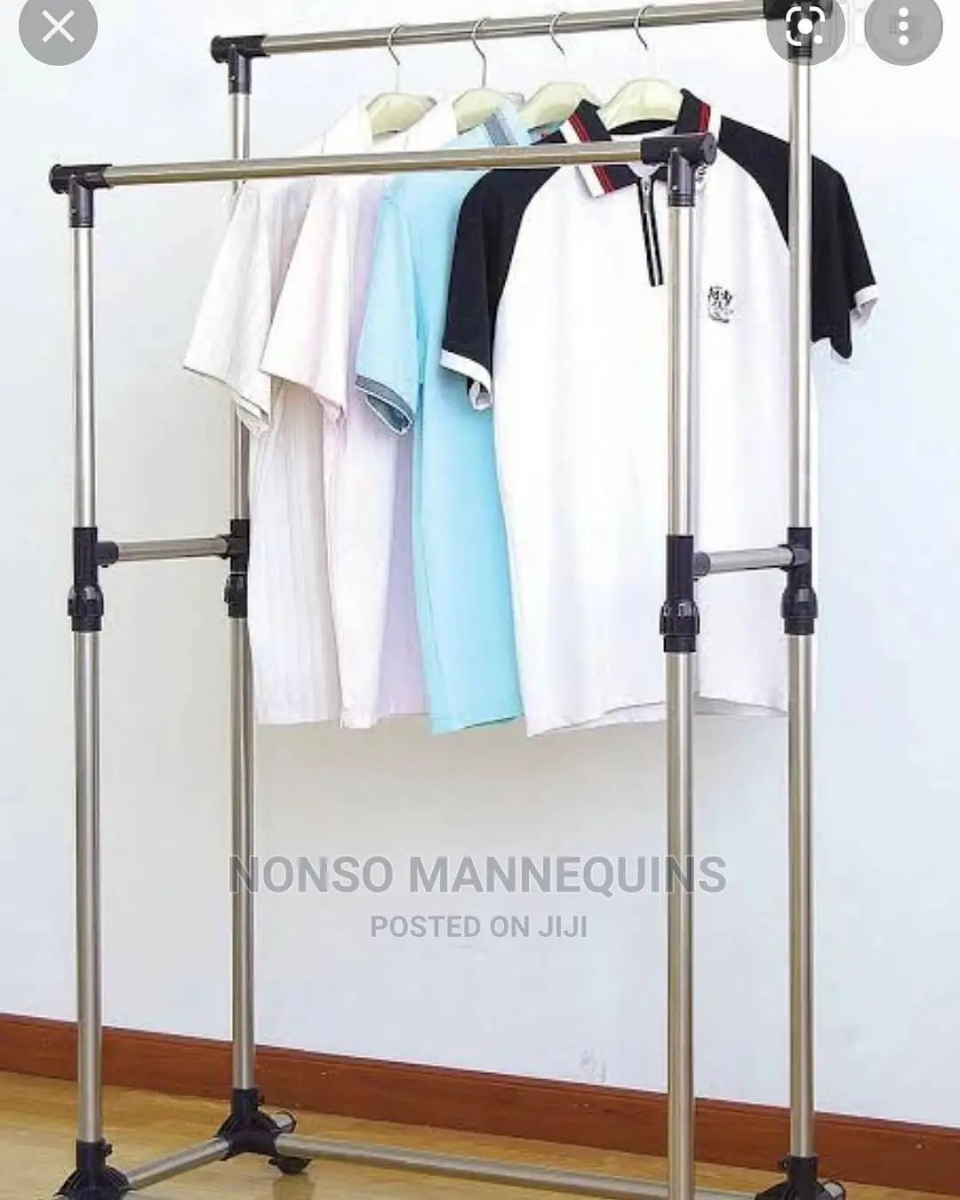 60 Kg Double Pole Clothes Rack