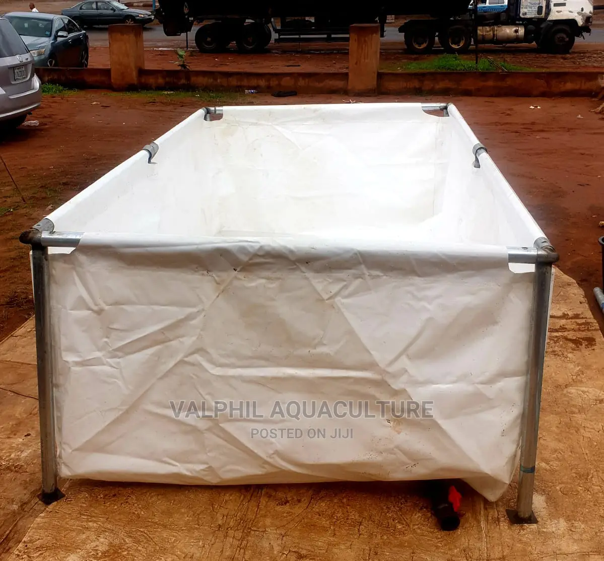 White Tarpaulin Fish Pond