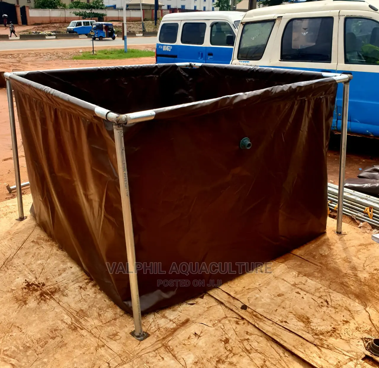 Moderate Sized Tarpaulin Fish Pond.