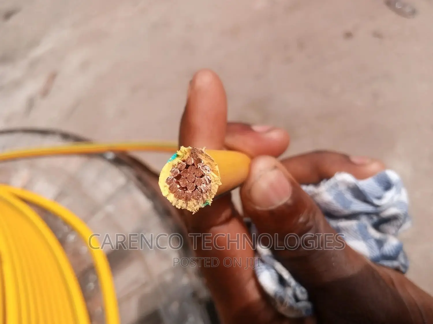 Pure Copper 50mm 1core Single PVC Cable (Green and Yellow)