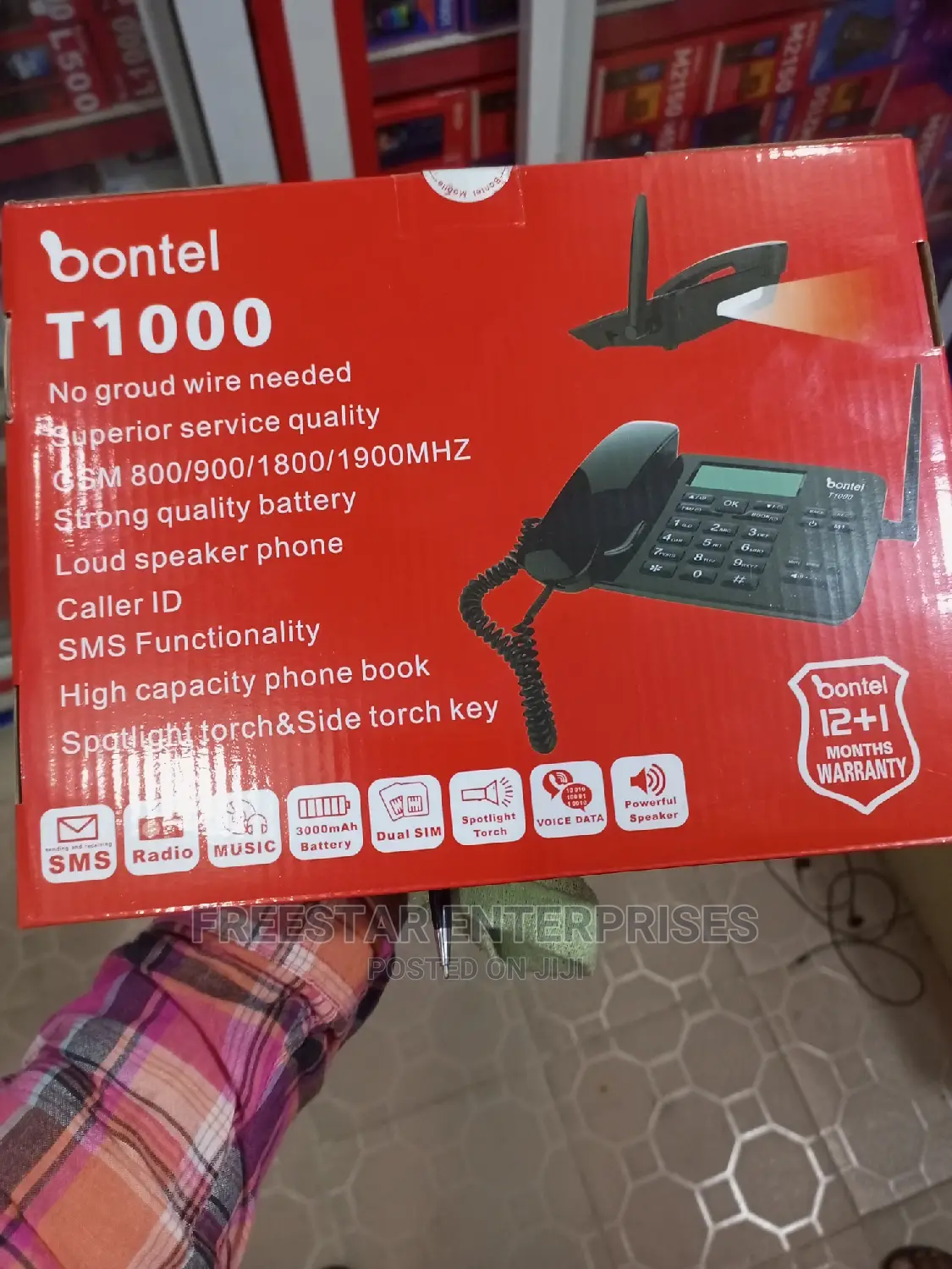 Bontel Telephone. Bontel Table Phone. T1000 Dual SIM Card