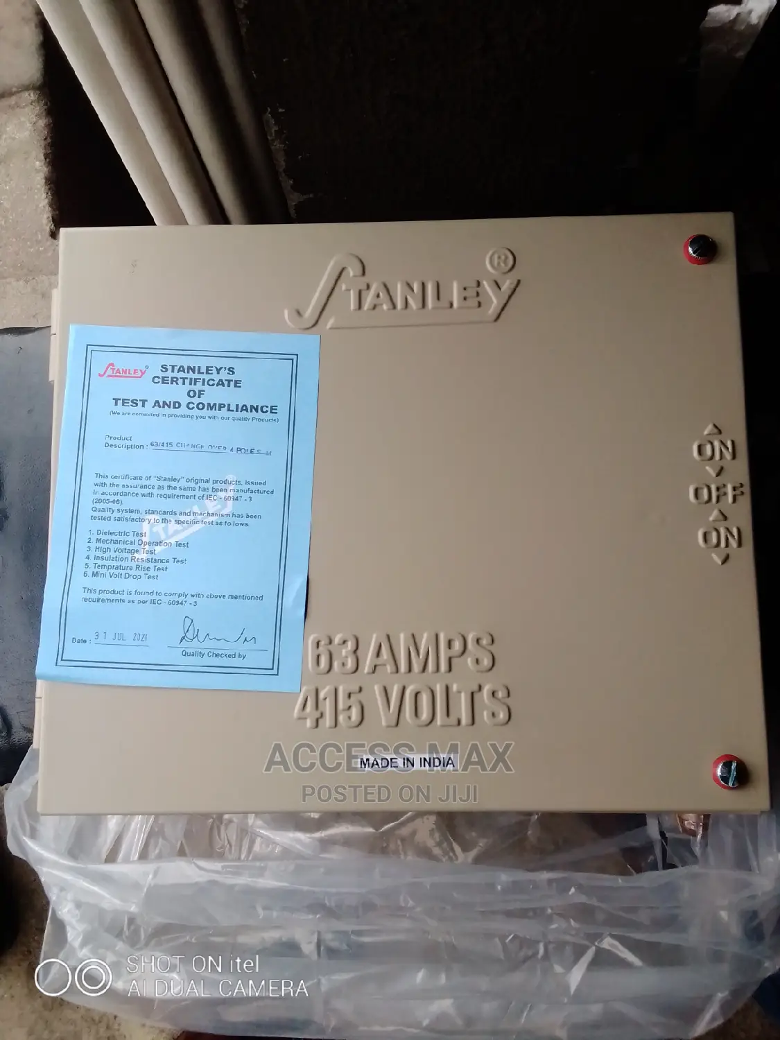 63 Amps Stanley Change Over ( Brand New)