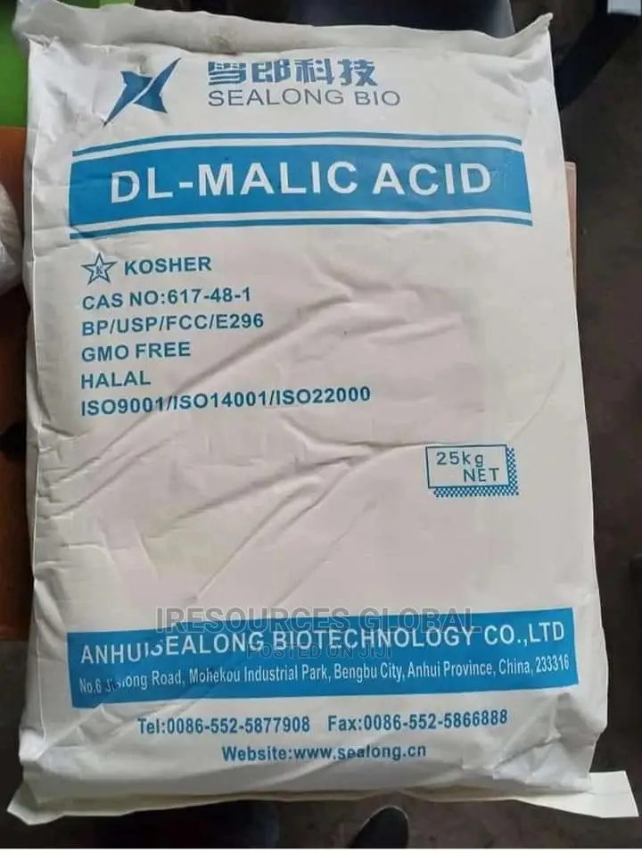 De-malic Acid 25kg Bag