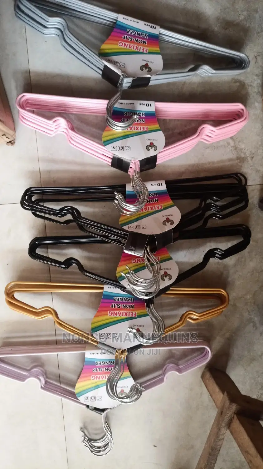 Different Colours Of Coated Hangers