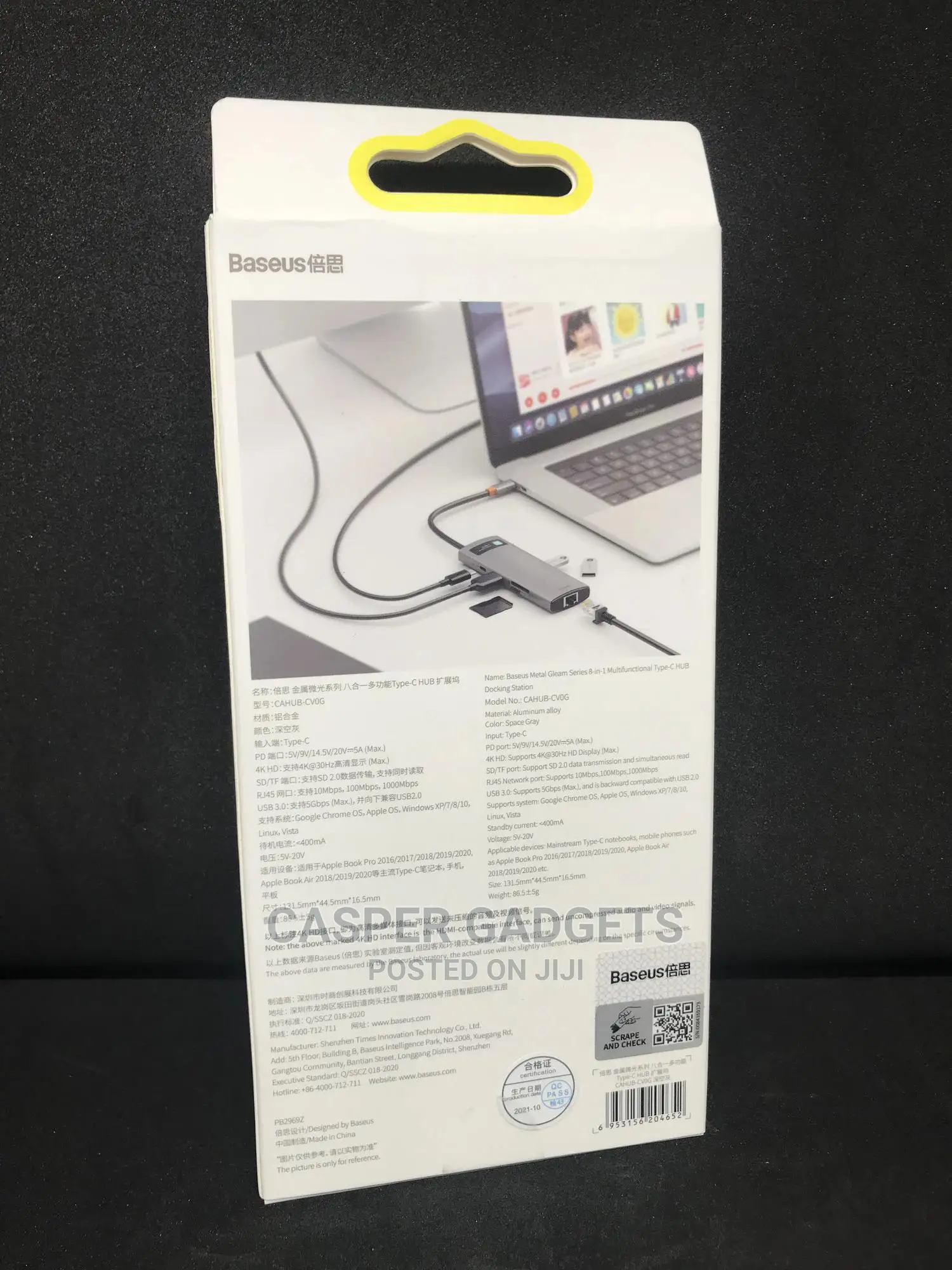 Baseus 8-in-1 Multifunctional Type-C Hub