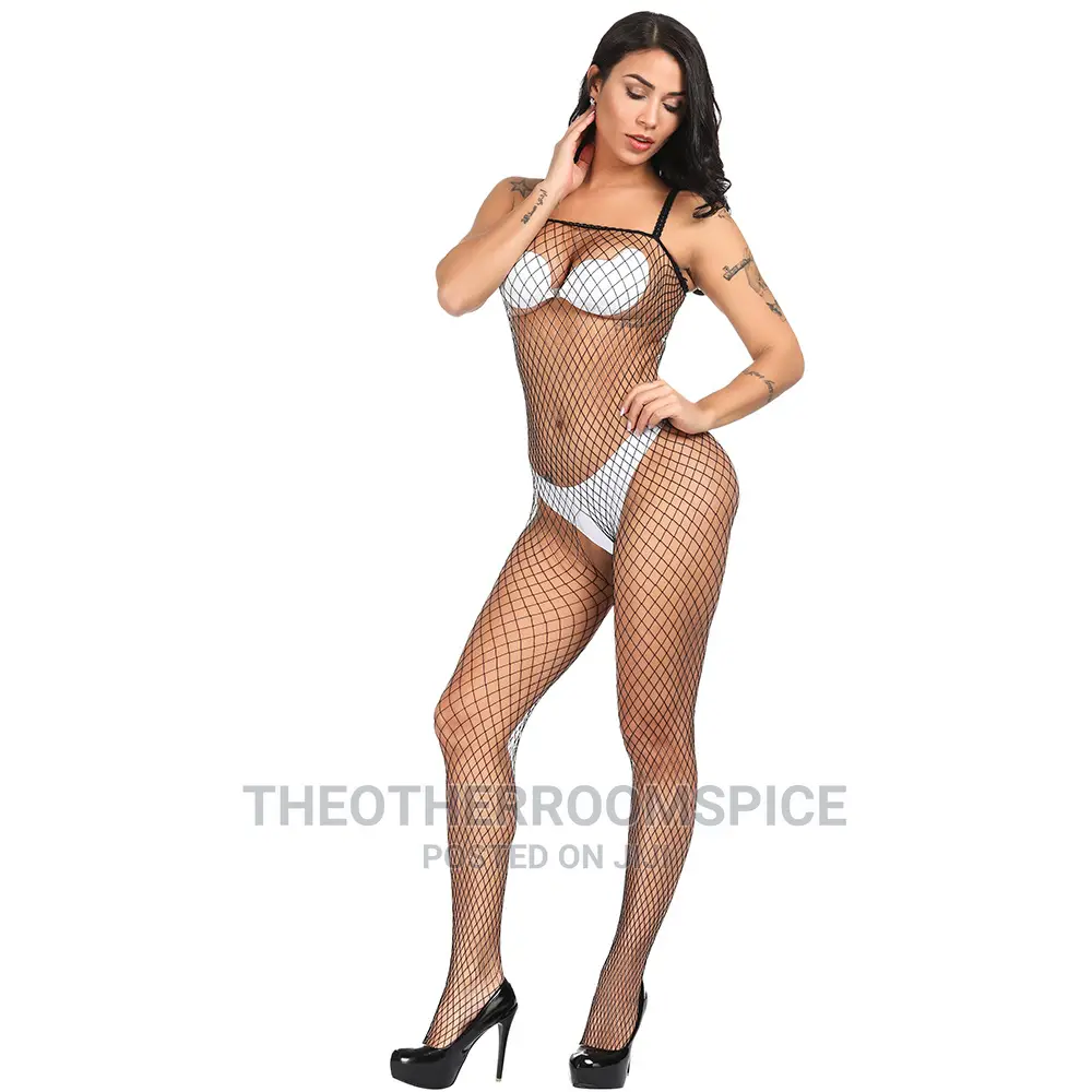 Bodystocking Costume Lingerie Women Fishnet Mesh