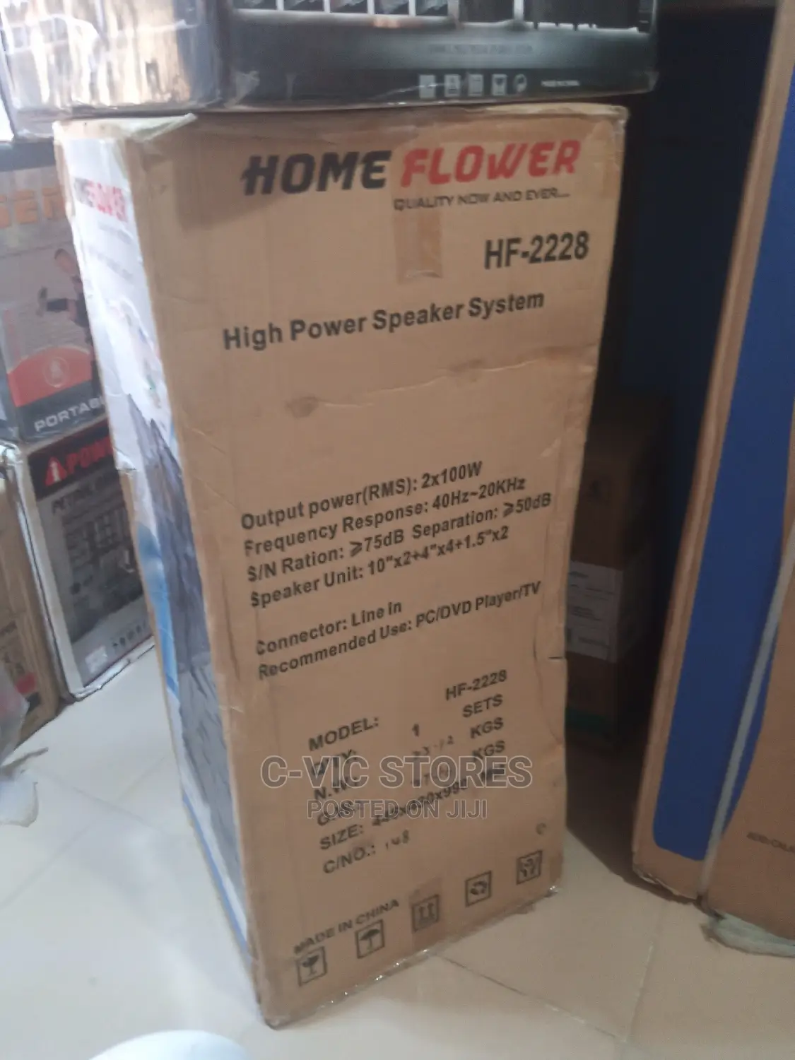 Homeflower 2.0 Channel High Power Tower Speaker System
