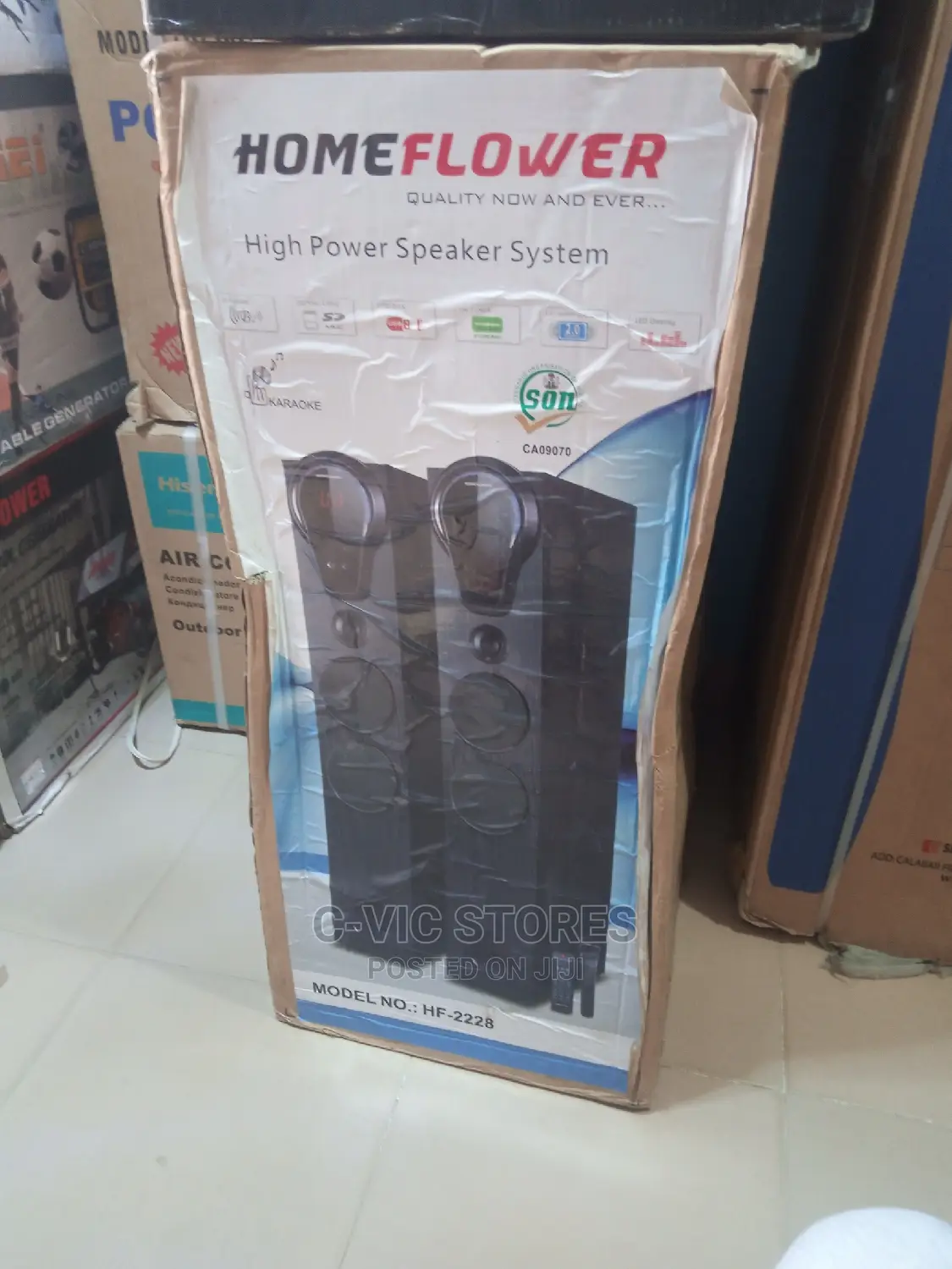 Homeflower 2.0 Channel High Power Tower Speaker System