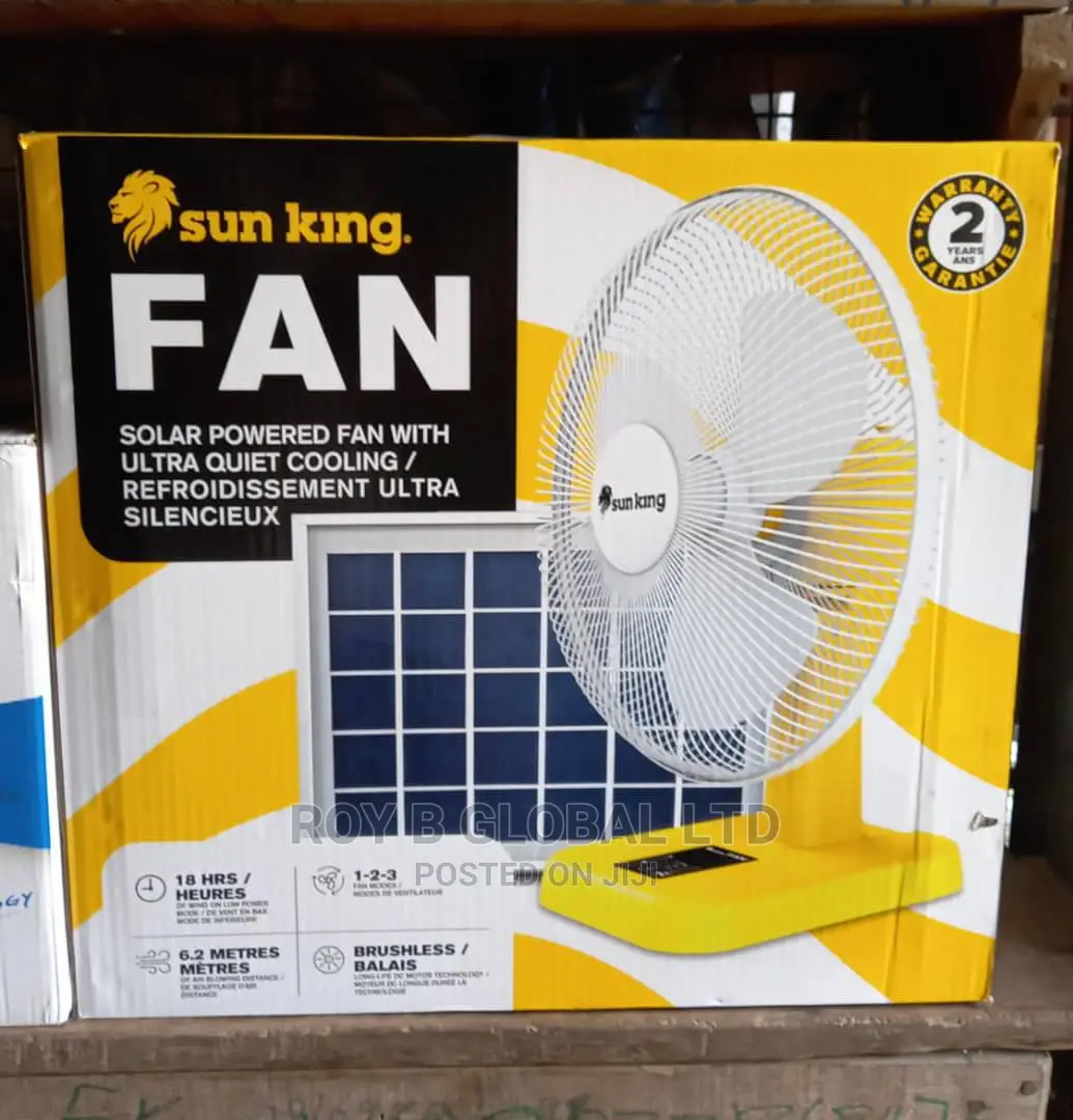 Sun King Solar Table Fan With 2 Years Warranty
