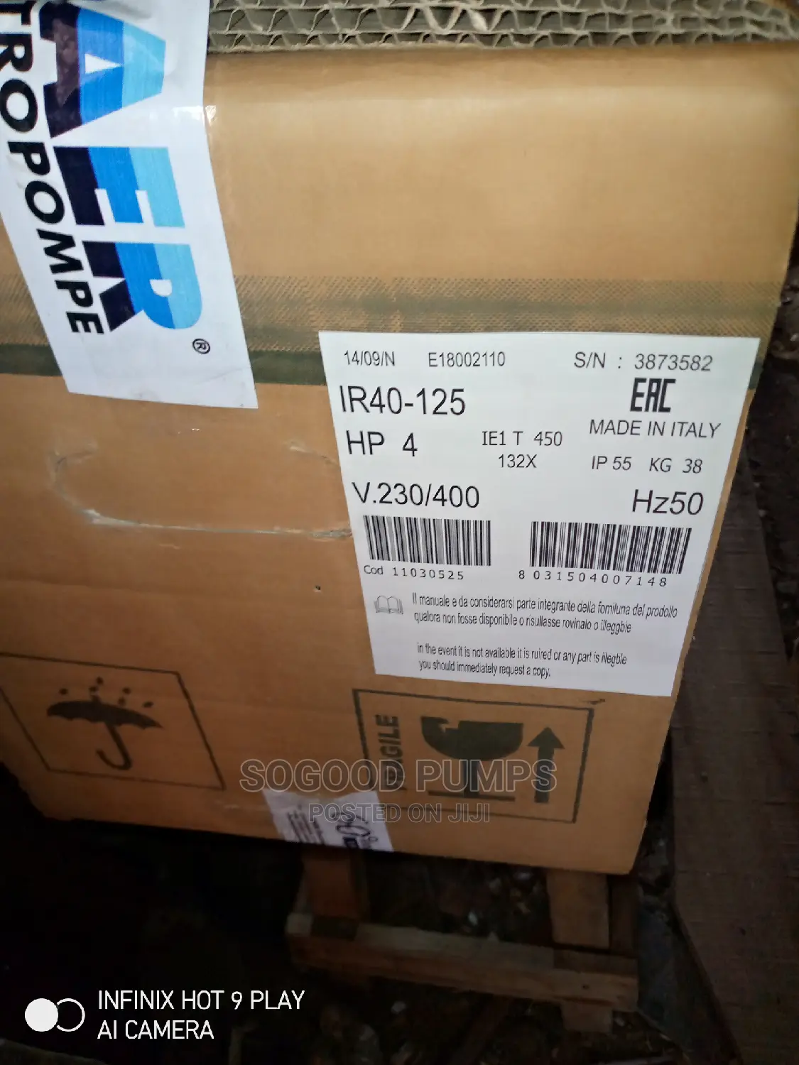 Saer Surface Pump Type Ir40-125