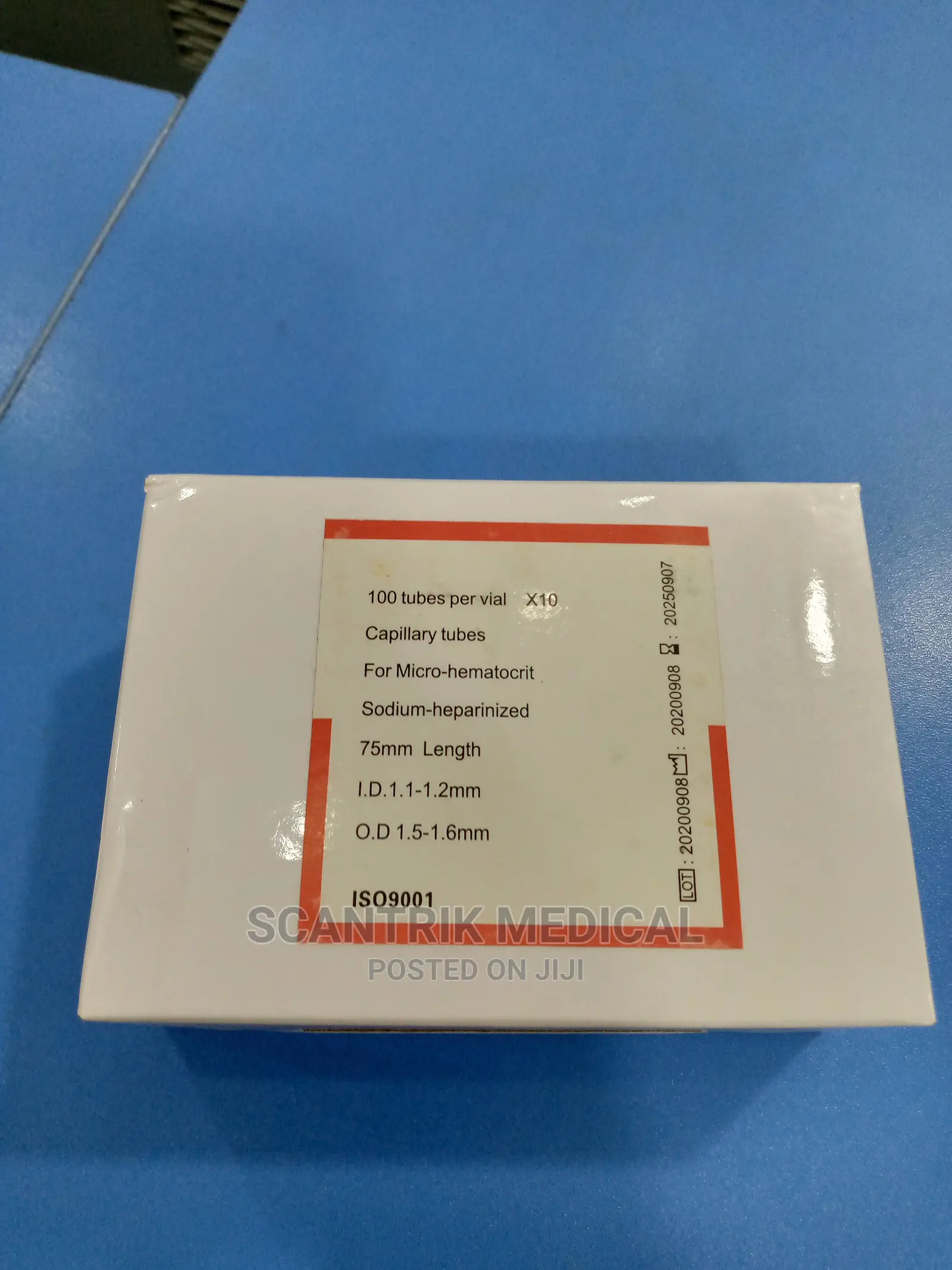 Glass Disposable Blue Micro Hematocrit Capillarycapi