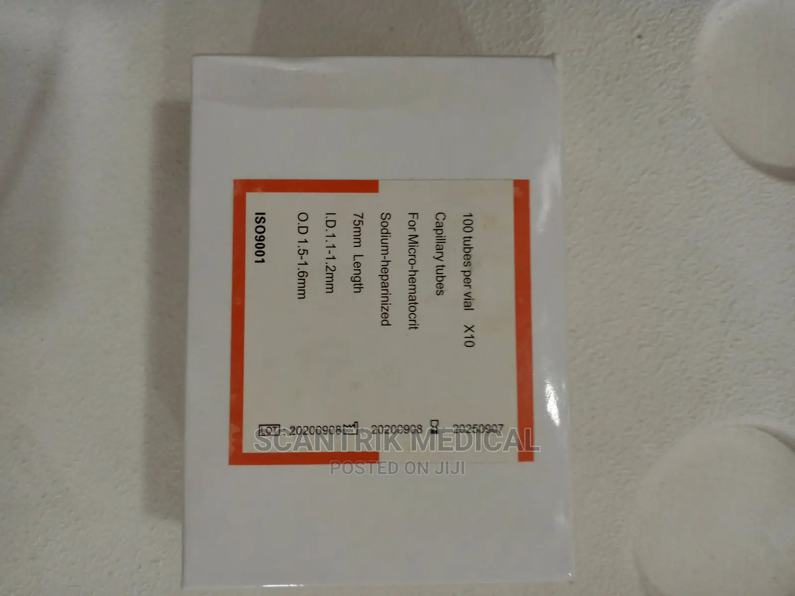 Micro Haematorite Glass Capillary Tube