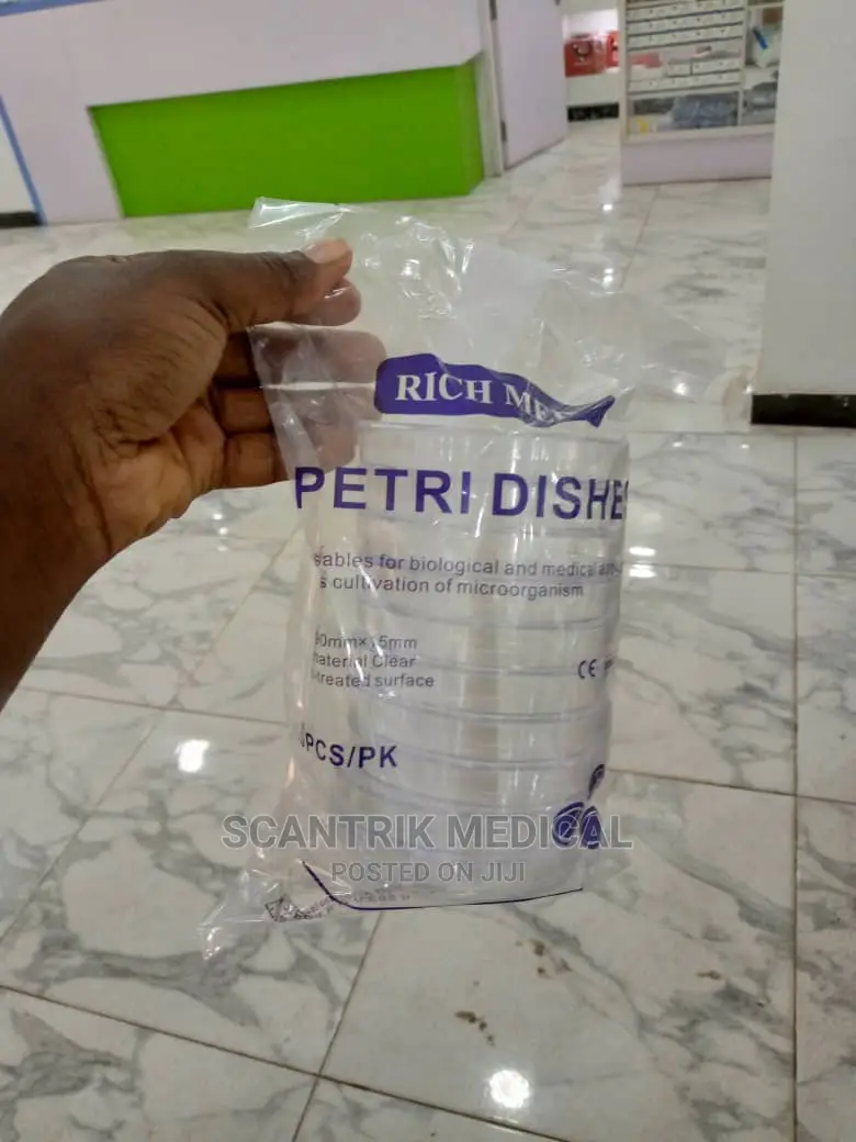 Pack of Round Petri Dish for Lab Use