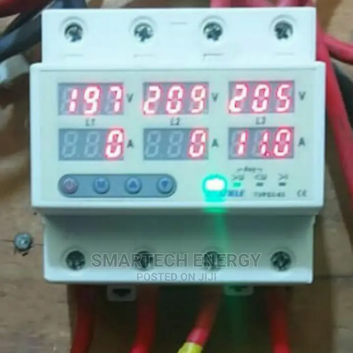 3 Phase Digital Adjustable Voltage and Current Protector.