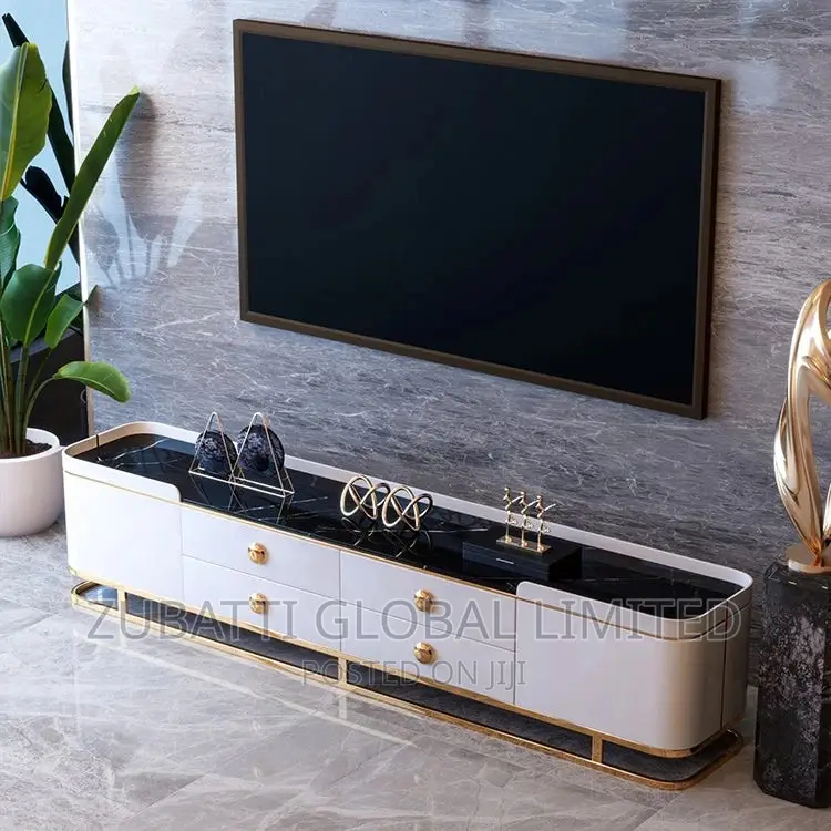 Royal Palace Foreign Television Stand Wt Coffee Center Table