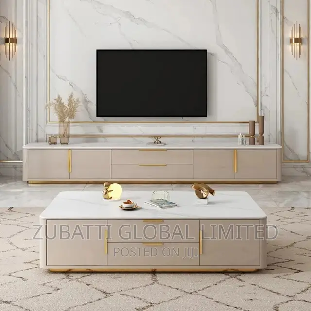 Foreign Television Stand With Coffee Center Table / Tv Stand