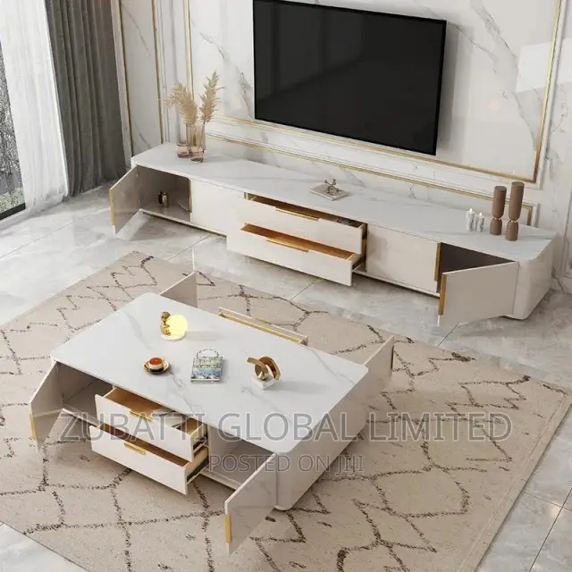 Foreign Television Stand With Coffee Center Table / Tv Stand